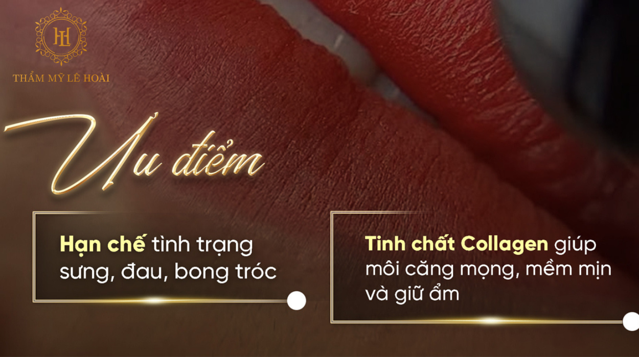 Ưu điểm khi Phun môi Collagen | Thẩm Mỹ Viện Lê Hoài