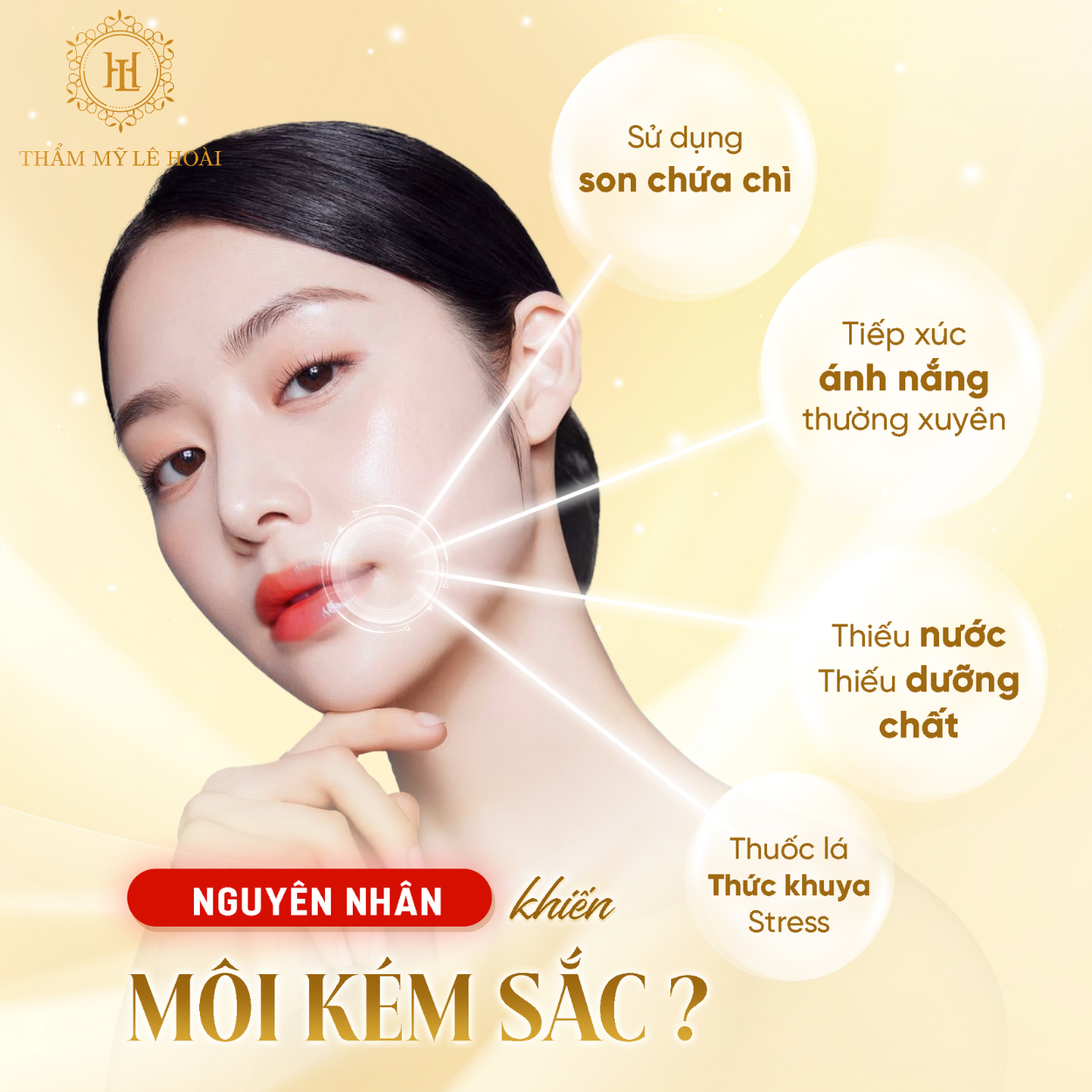 Dịch vụ Phun môi Collagen thẩm mỹ tại TMV Lê Hoài