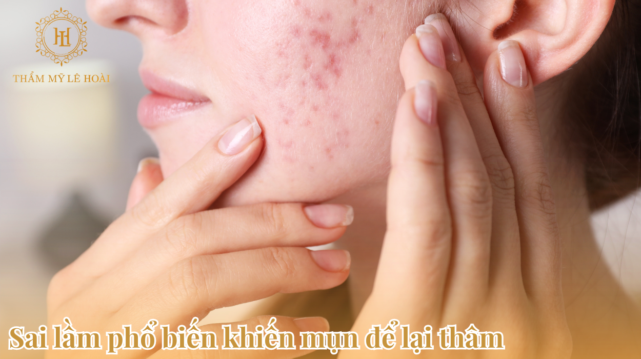 Sai lầm phổ biến khiến mụn để lại thâm sau xử lý