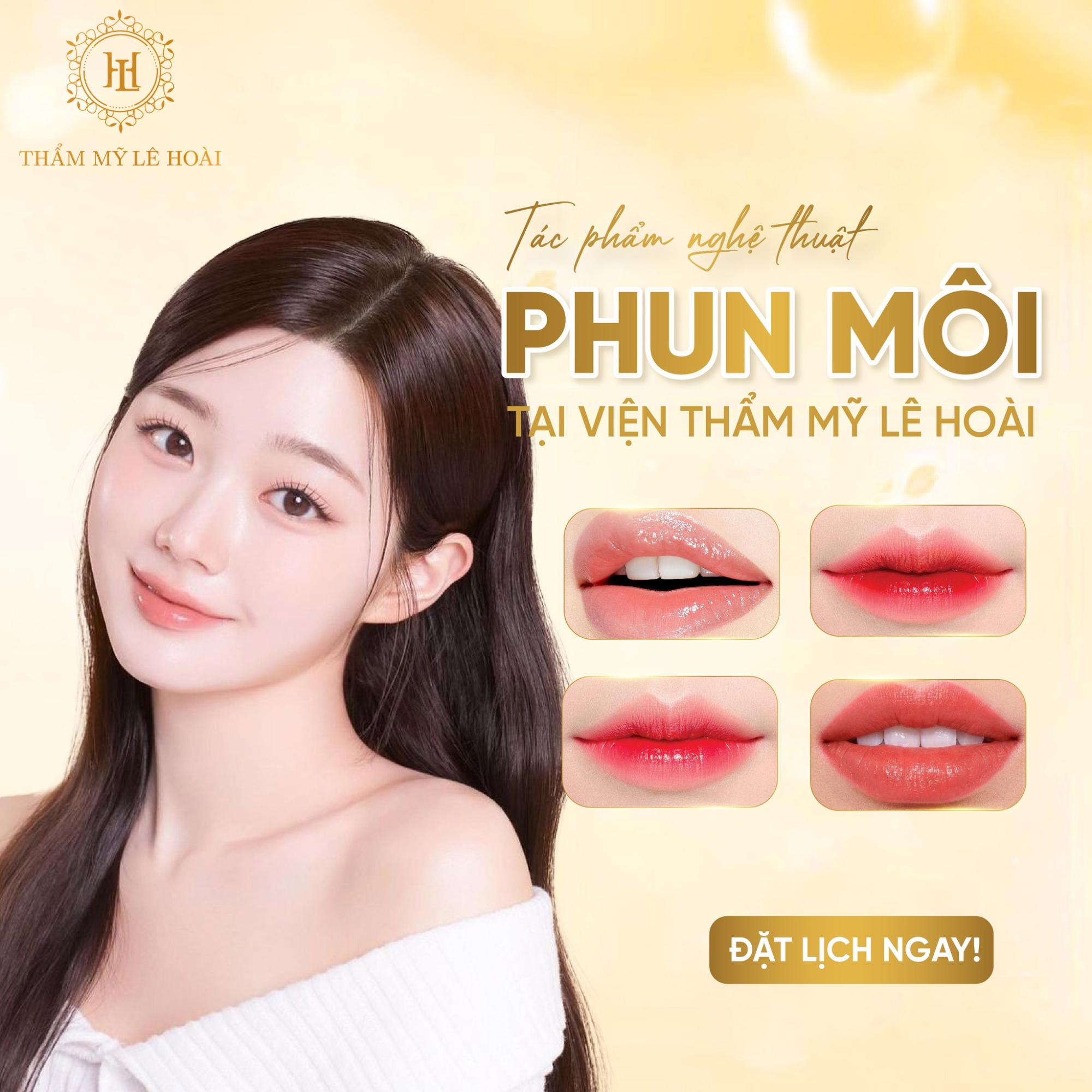 Phun môi Collagen | Thẩm mỹ viện Lê Hoài